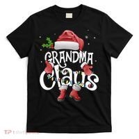 Funny Grandma Claus Christmas Pajamas Santa Hat Costume T-Shirt thumb 0