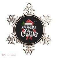 Funny Grandma Claus Christmas Pajamas Santa Hat Costume Ornament thumb 0
