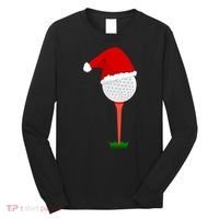 Funny Golfing Christmas Tee Holiday Golf Ball Long Sleeve Shirt thumb 0