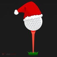 Funny Golfing Christmas Tee Holiday Golf Ball Women's Hoodie thumb 2
