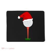 Funny Golfing Christmas Tee Holiday Golf Ball Mousepad thumb 0