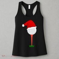 Funny Golfing Christmas Tee Holiday Golf Ball Women's Tank Top thumb 3