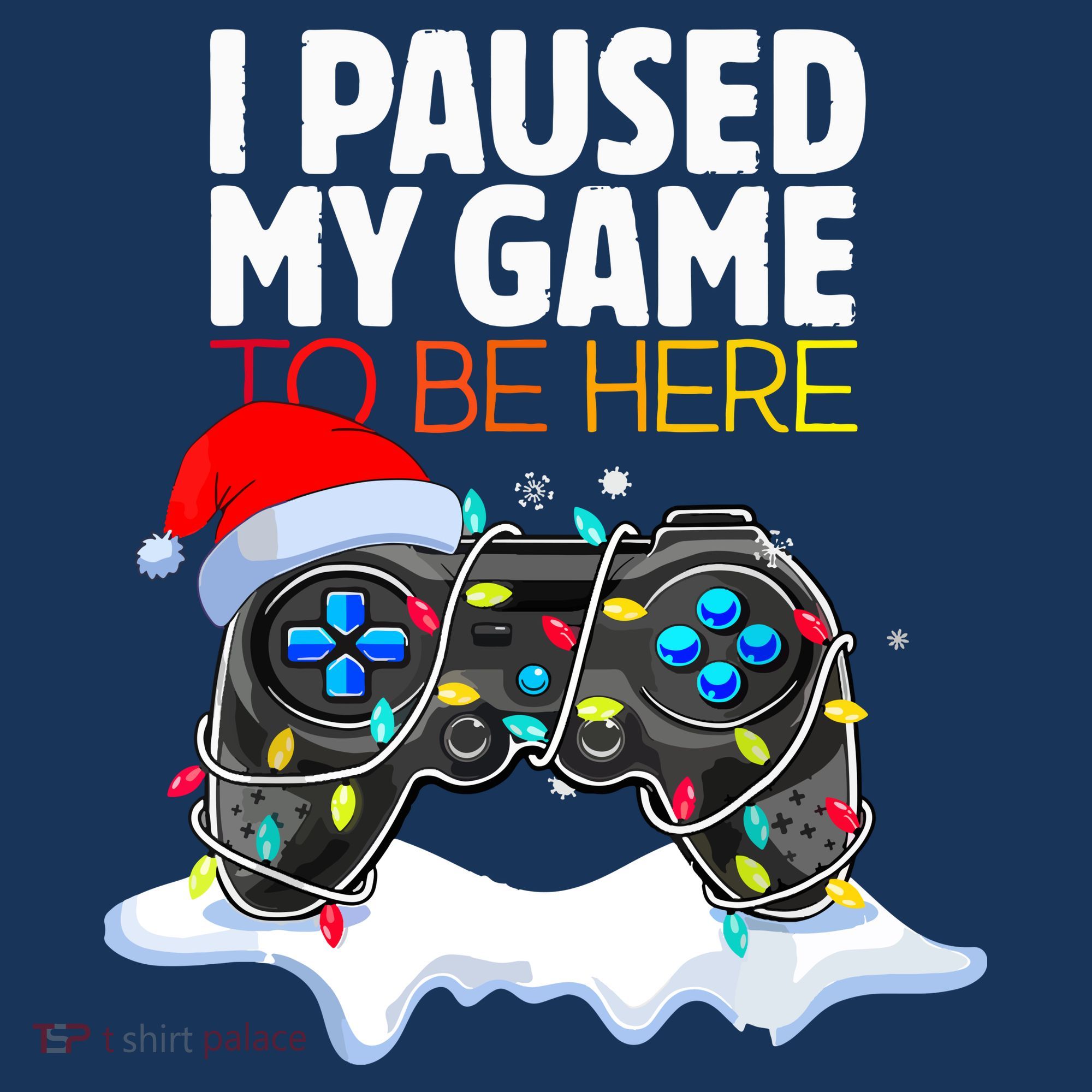 Funny Gamer Christmas I Paused My Game To Be Here Gift Women's Hoodie
