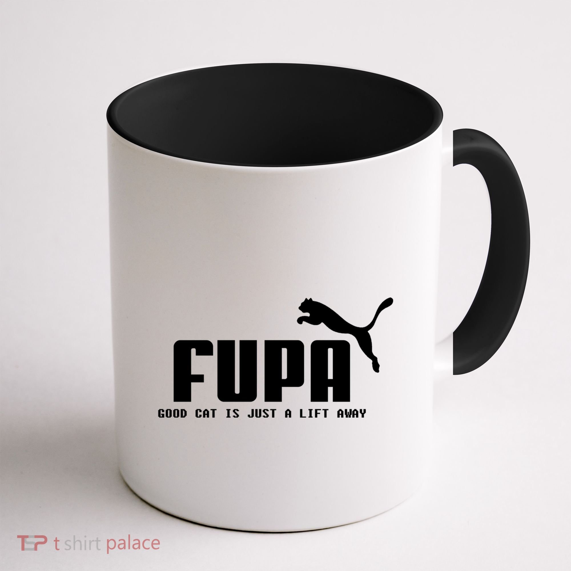 Fupa Good Cat Is Just A Lift Away Funny Running Gift Coffee Mug