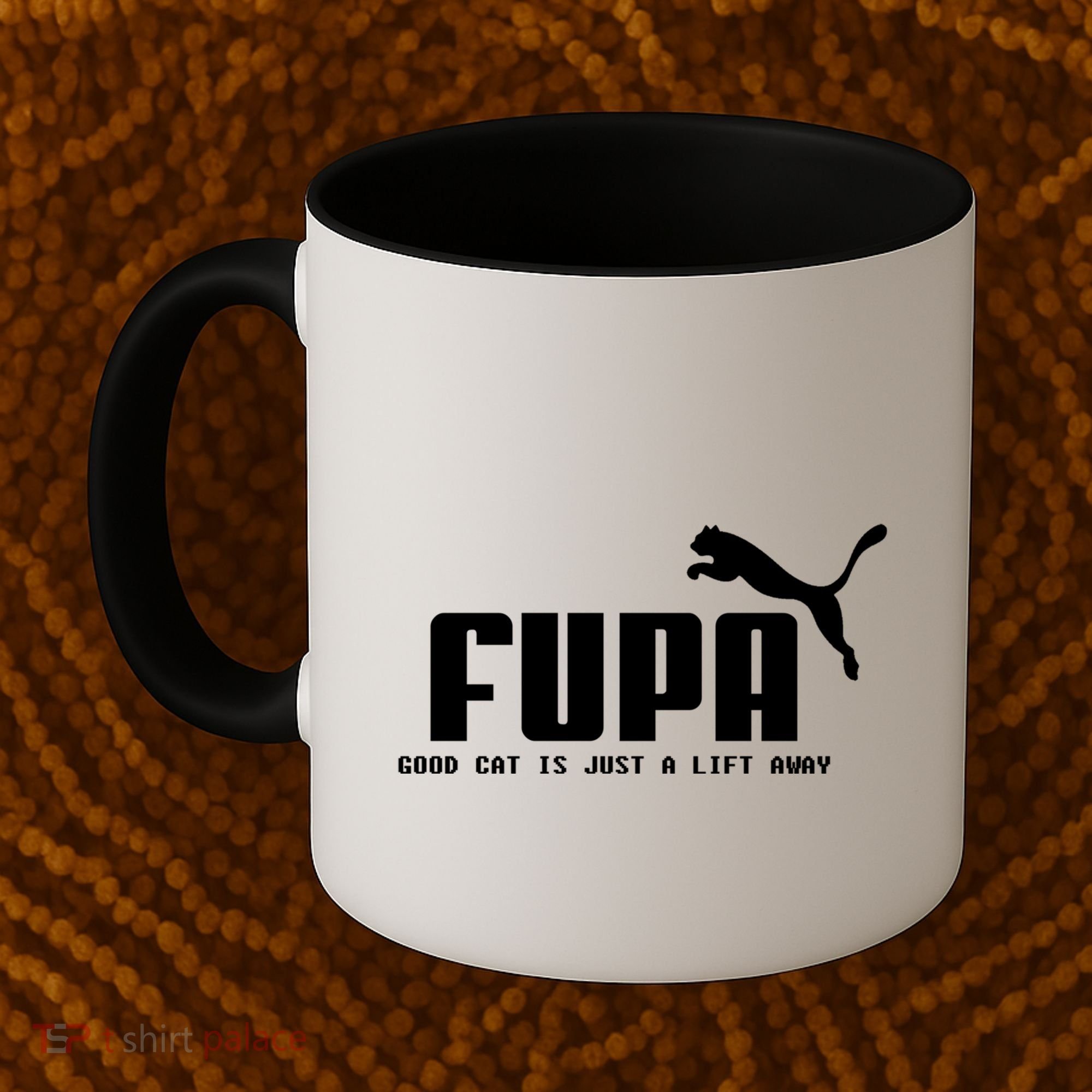 Fupa Good Cat Is Just A Lift Away Funny Running Gift Coffee Mug