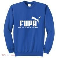 Fupa Good Cat Is Just A Lift Away Funny Running Gift Sweatshirt thumb 0