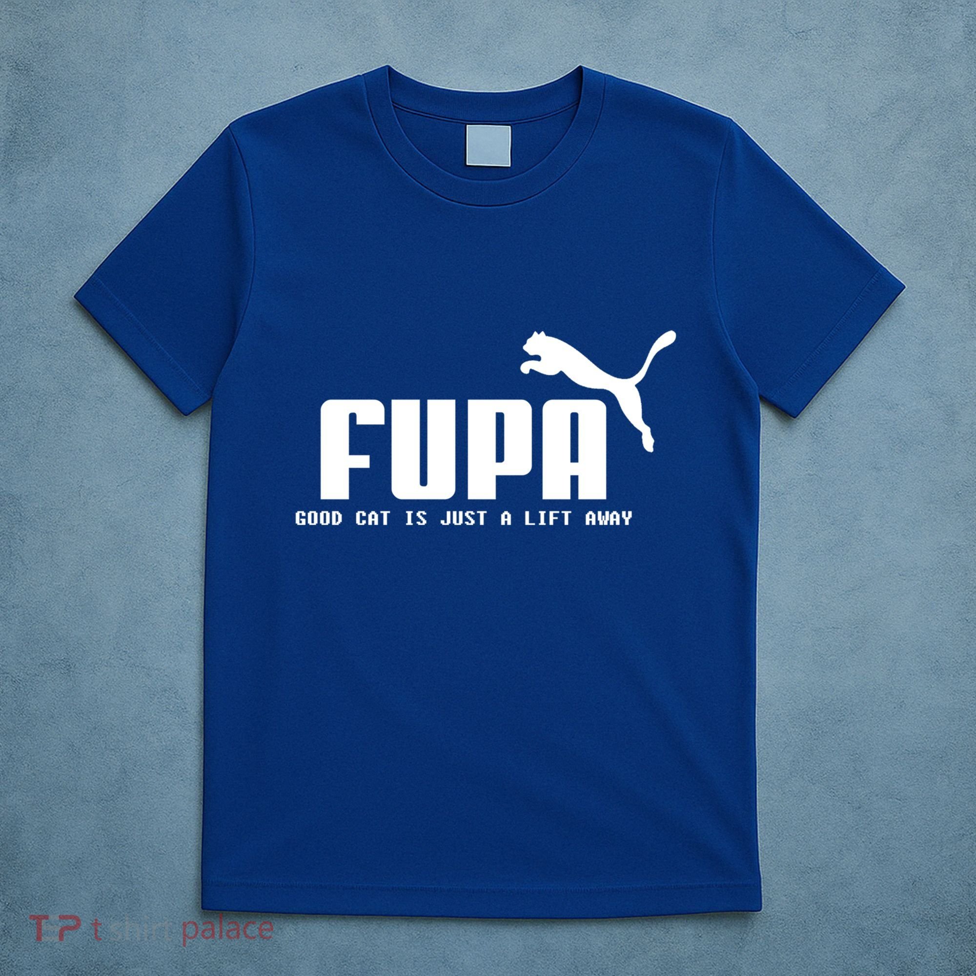 Fupa Good Cat Is Just A Lift Away Funny Running Gift T-Shirt