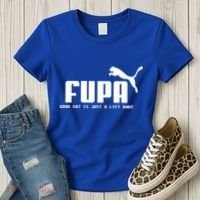 Fupa Good Cat Is Just A Lift Away Funny Running Gift Women's T-Shirt thumb 3