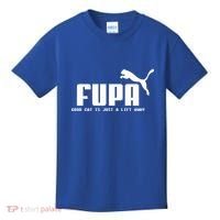 Fupa Good Cat Is Just A Lift Away Funny Running Gift Kids T-Shirt thumb 0