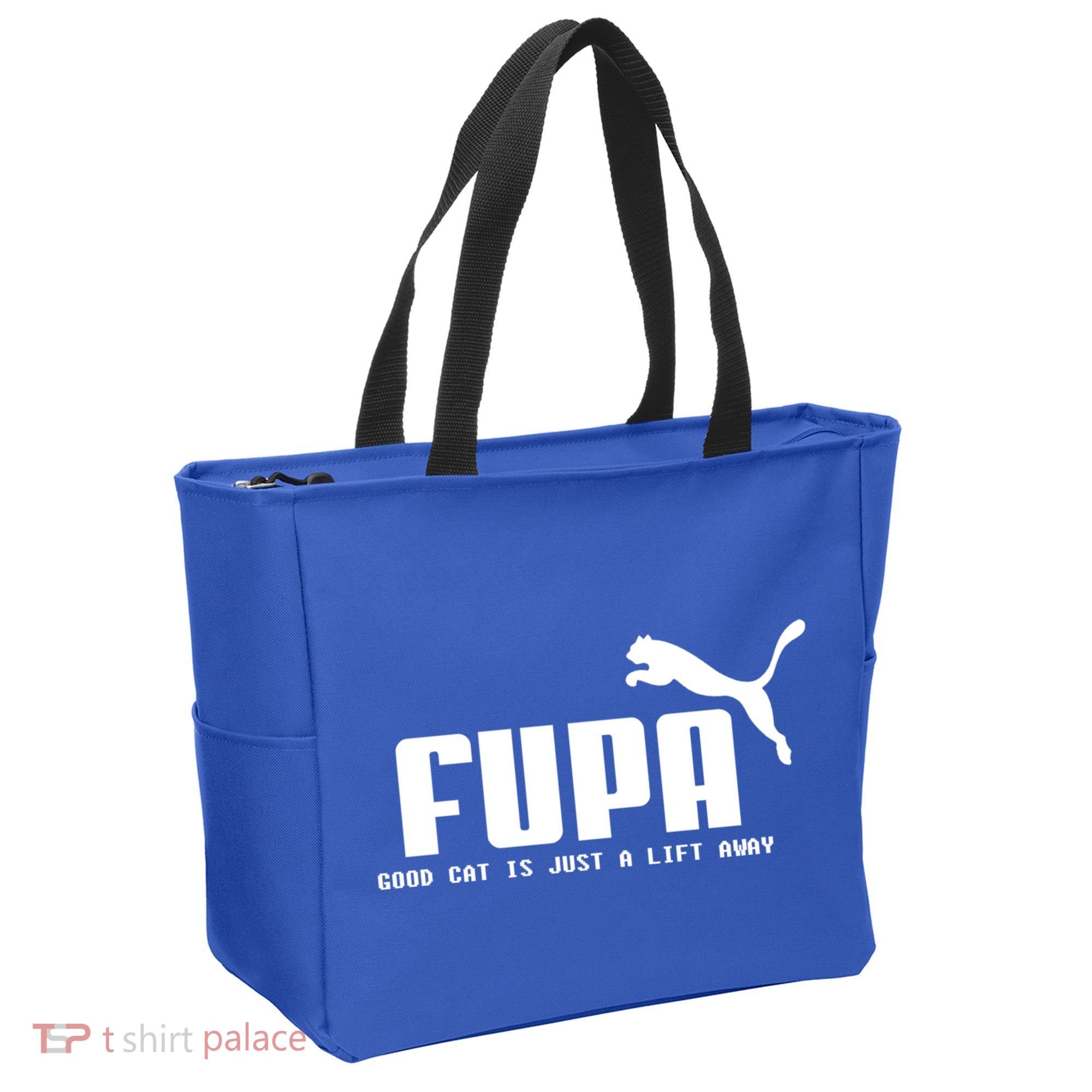 Fupa Good Cat Is Just A Lift Away Funny Running Gift Tote Bag