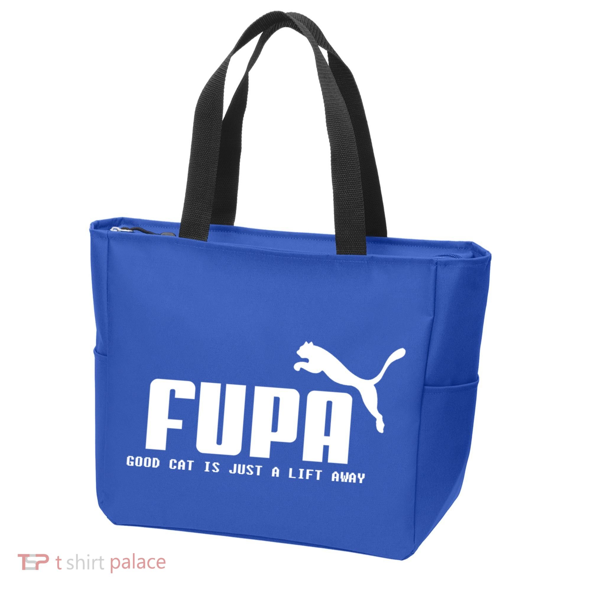 Fupa Good Cat Is Just A Lift Away Funny Running Gift Tote Bag