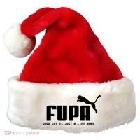 Fupa Good Cat Is Just A Lift Away Funny Running Gift Santa Hat thumb 0