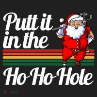 Funny Golfing Christmas Tee Holiday Golf Ball Santa Claus Meaningful Gift Beanie thumb 2