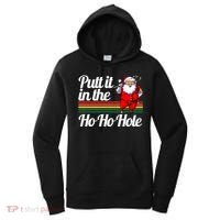 Funny Golfing Christmas Tee Holiday Golf Ball Santa Claus Meaningful Gift Women's Hoodie thumb 0