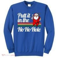 Funny Golfing Christmas Tee Holiday Golf Ball Santa Claus Meaningful Gift Sweatshirt thumb 0