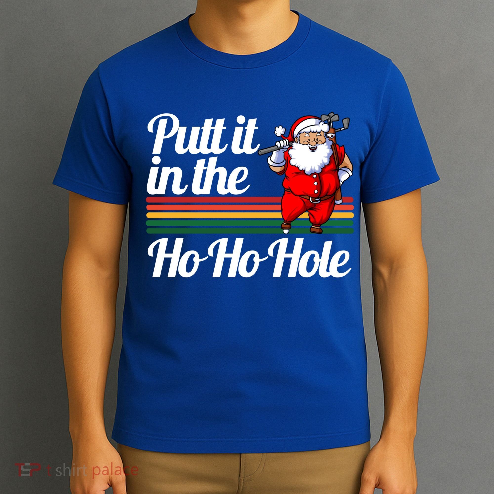 Funny Golfing Christmas Tee Holiday Golf Ball Santa Claus Meaningful Gift T-Shirt