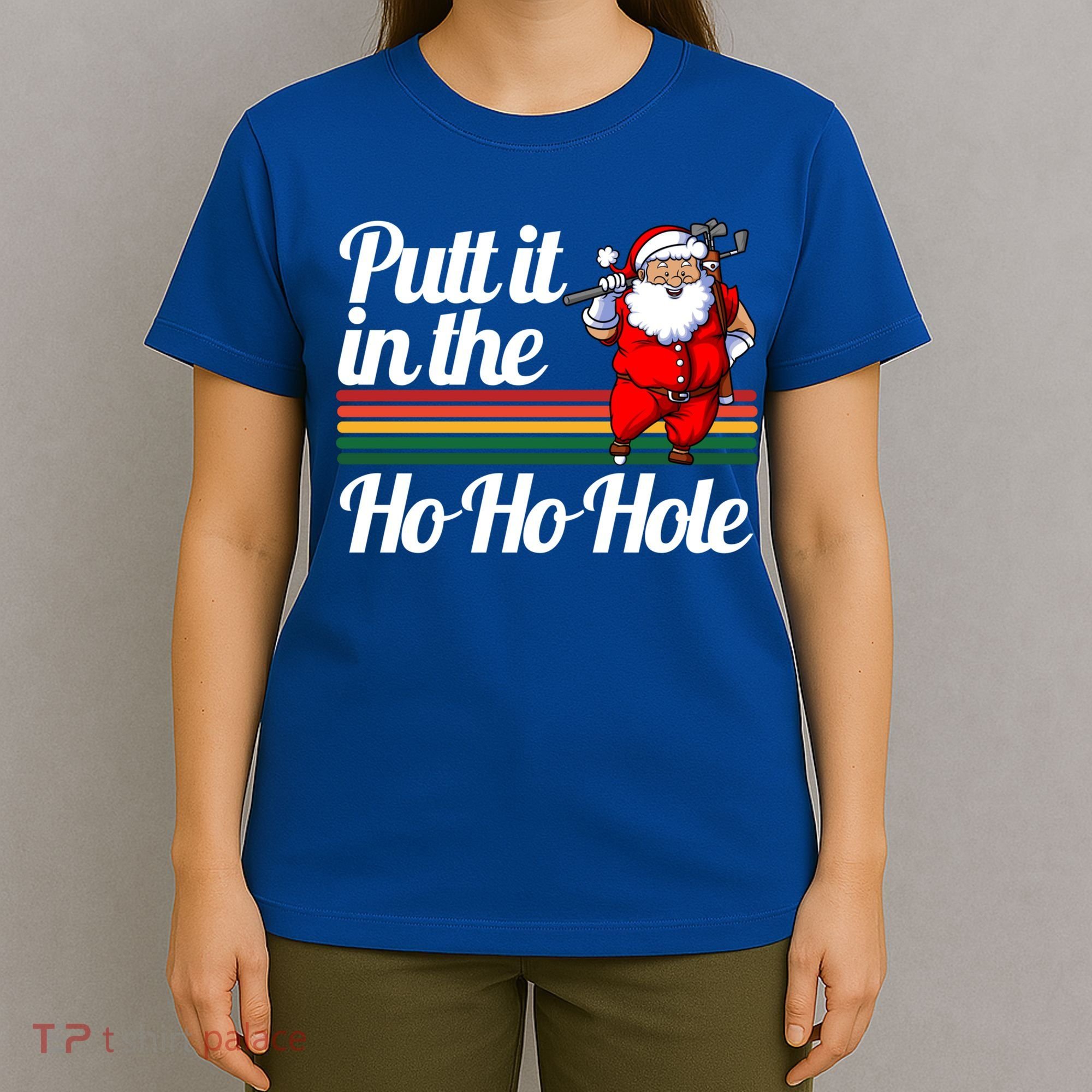 Funny Golfing Christmas Tee Holiday Golf Ball Santa Claus Meaningful Gift T-Shirt