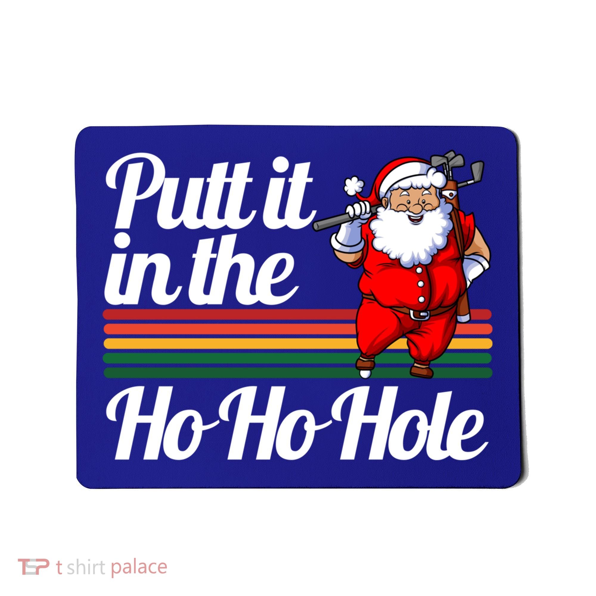 Funny Golfing Christmas Tee Holiday Golf Ball Santa Claus Meaningful Gift Mousepad