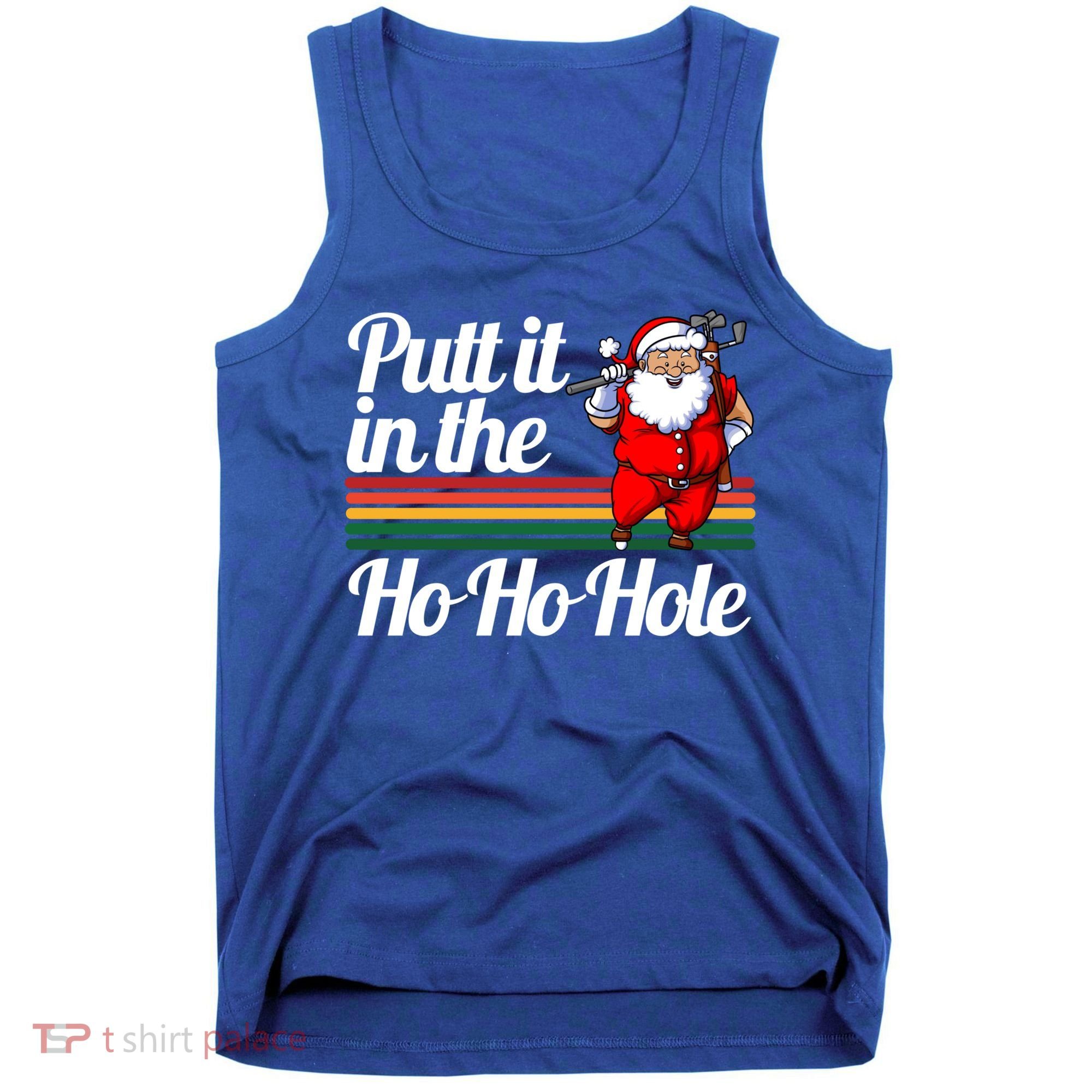 Funny Golfing Christmas Tee Holiday Golf Ball Santa Claus Meaningful Gift Tank Top