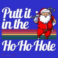 Funny Golfing Christmas Tee Holiday Golf Ball Santa Claus Meaningful Gift Tote Bag thumb 4