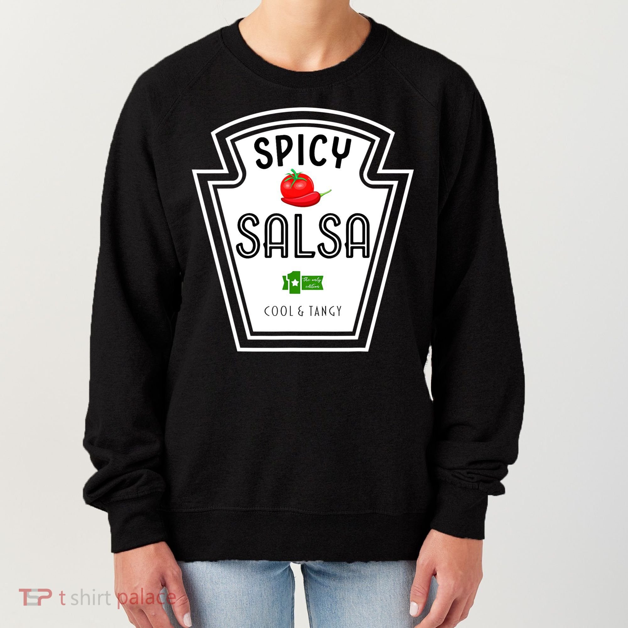Funny Group Condiment Team Halloween Costume Spicy Salsa Women's Sweatshirt