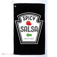 Funny Group Condiment Team Halloween Costume Spicy Salsa Golf Towel thumb 0