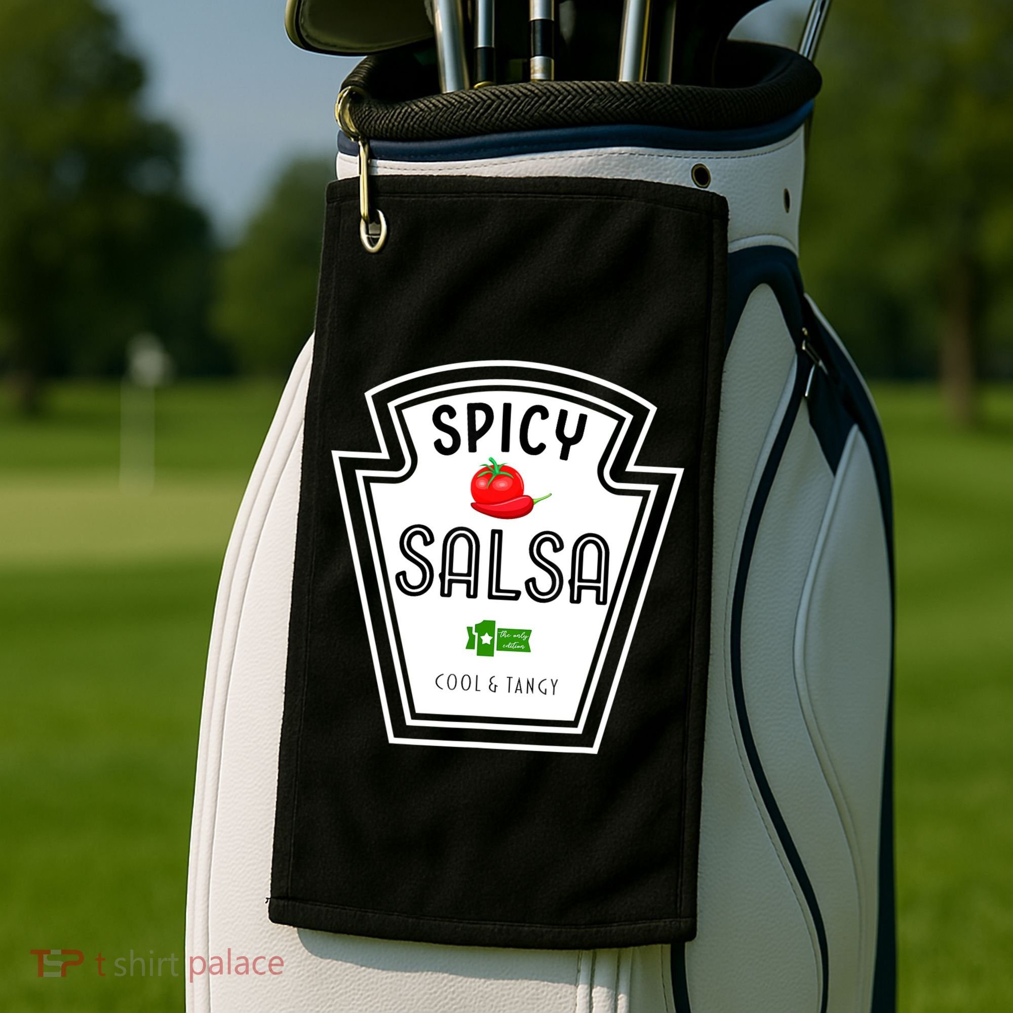 Funny Group Condiment Team Halloween Costume Spicy Salsa Golf Towel