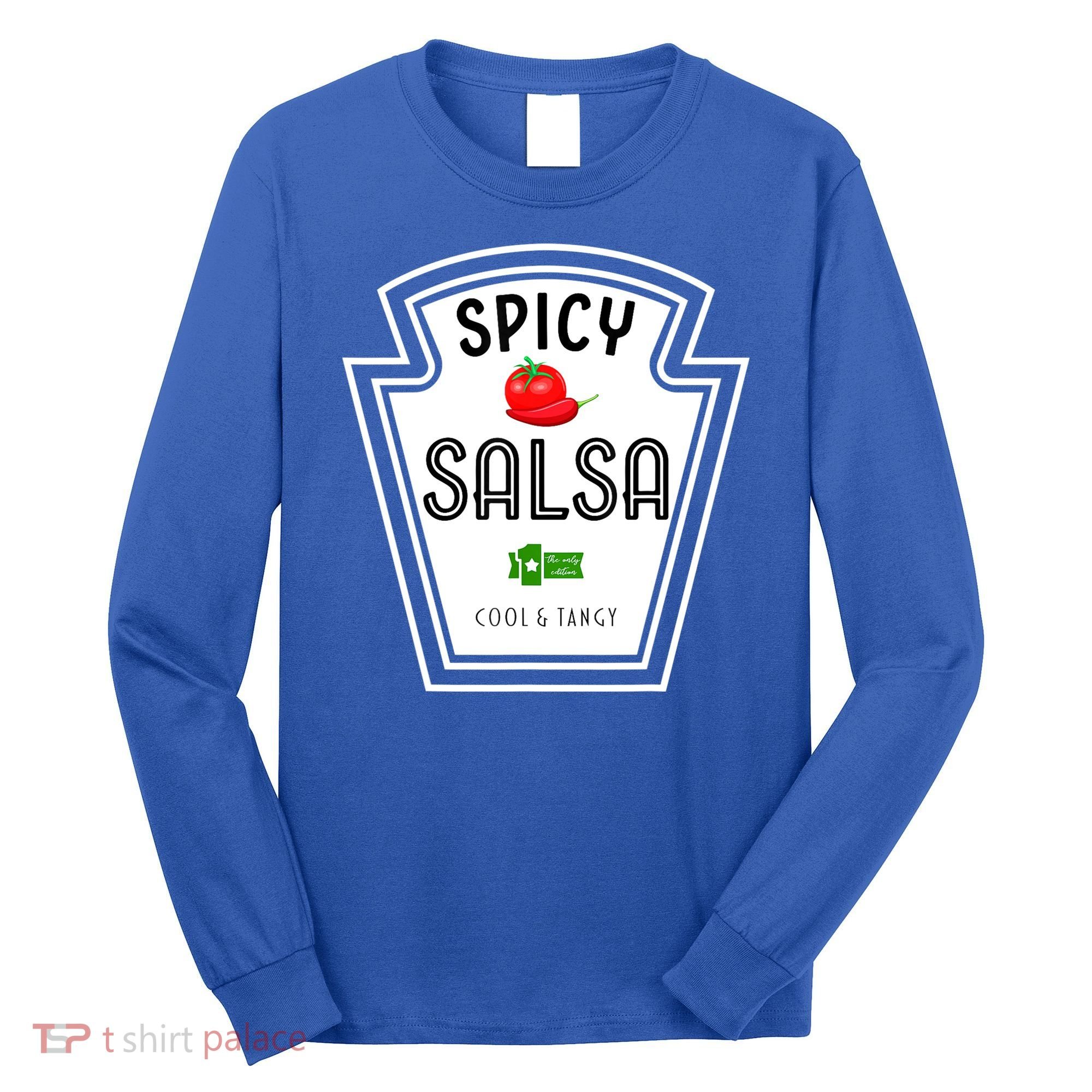Funny Group Condiment Team Halloween Costume Spicy Salsa Long Sleeve Shirt