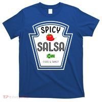 Funny Group Condiment Team Halloween Costume Spicy Salsa T-Shirt thumb 0