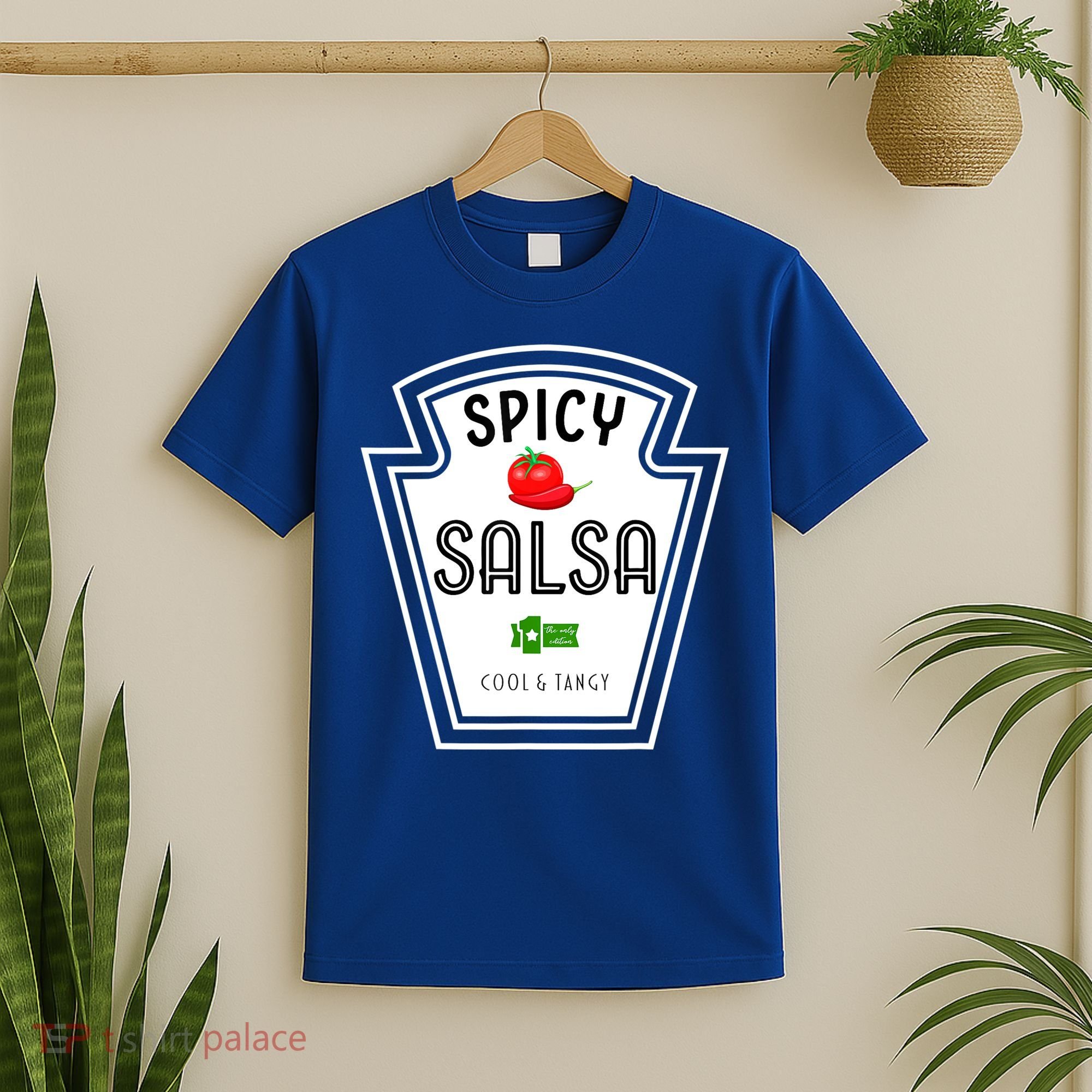 Funny Group Condiment Team Halloween Costume Spicy Salsa T-Shirt