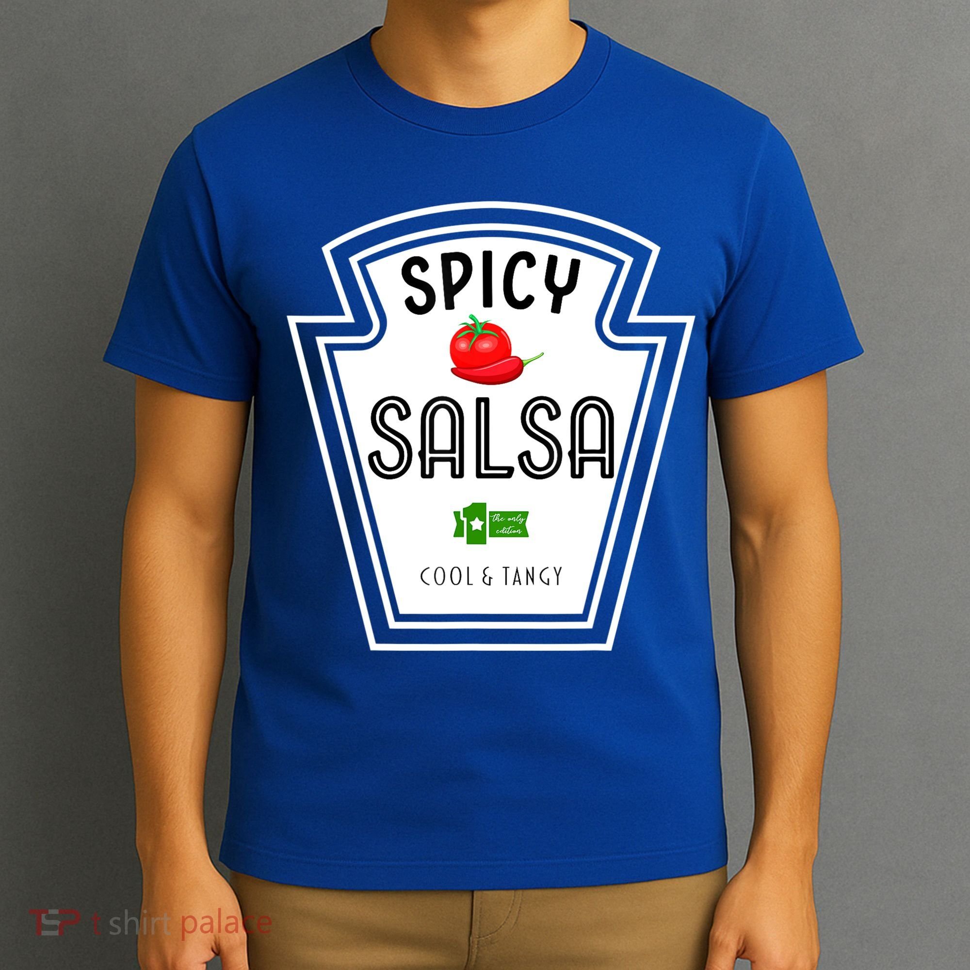 Funny Group Condiment Team Halloween Costume Spicy Salsa T-Shirt