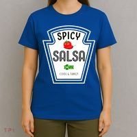 Funny Group Condiment Team Halloween Costume Spicy Salsa T-Shirt thumb 4