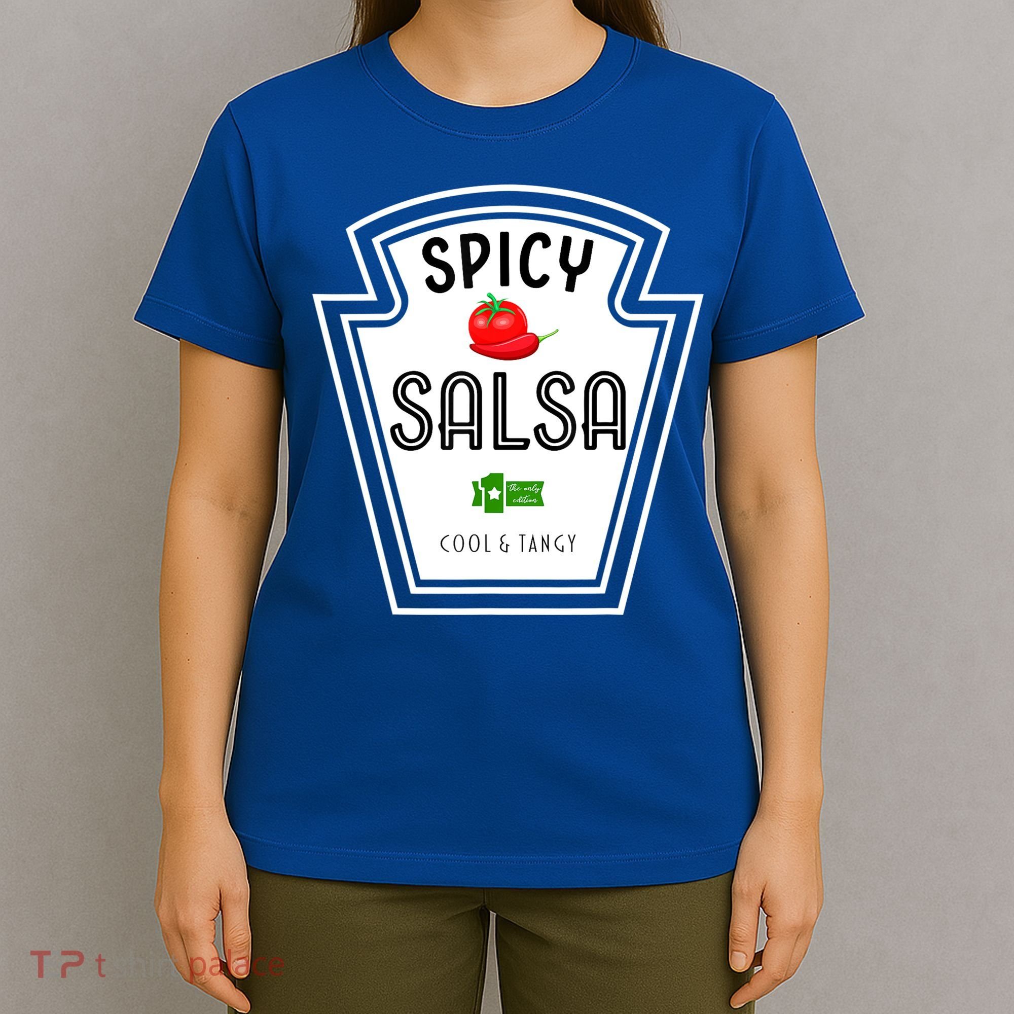 Funny Group Condiment Team Halloween Costume Spicy Salsa T-Shirt