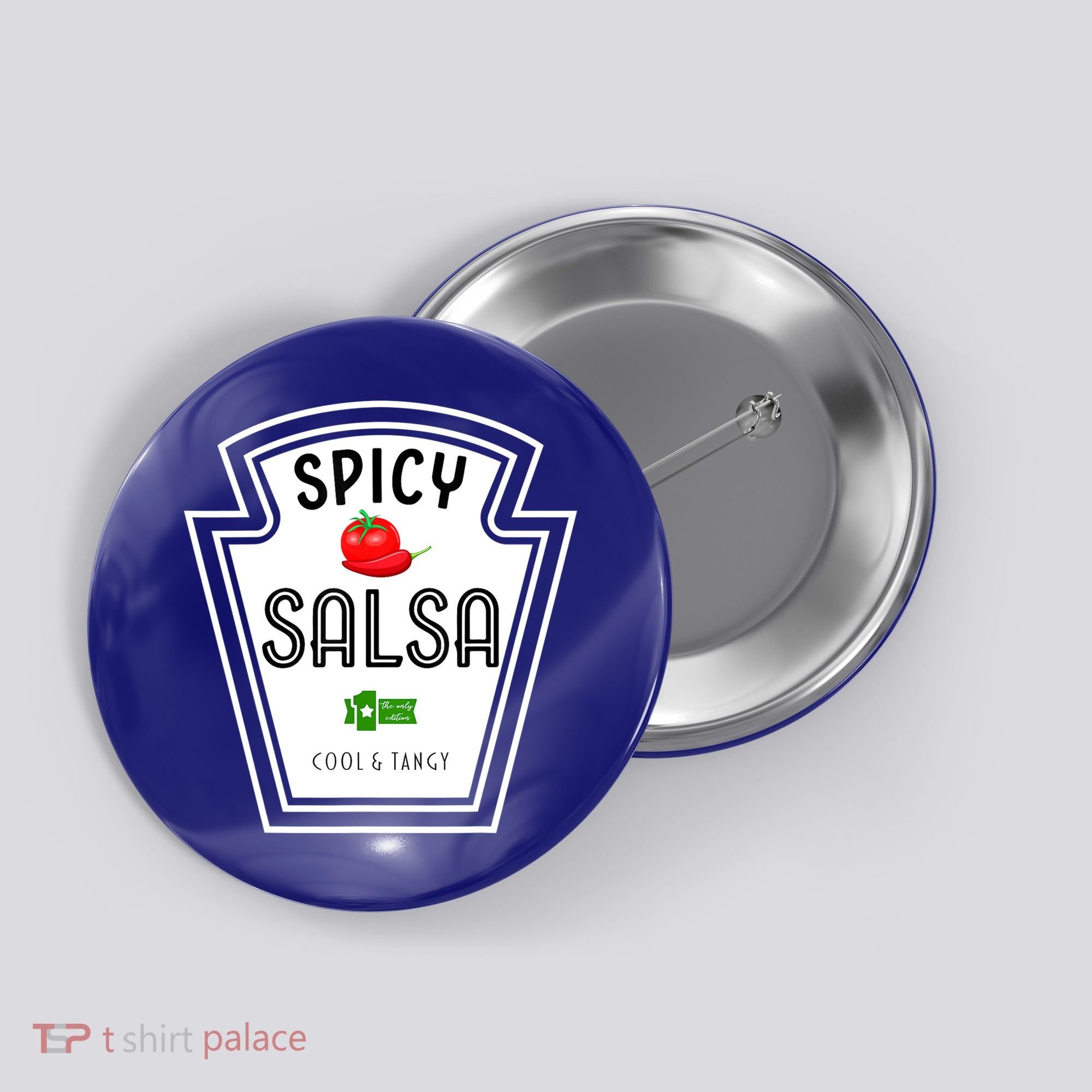 Funny Group Condiment Team Halloween Costume Spicy Salsa Button