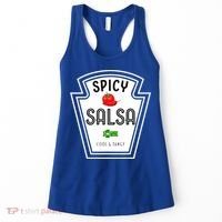 Funny Group Condiment Team Halloween Costume Spicy Salsa Women's Tank Top thumb 0