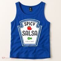 Funny Group Condiment Team Halloween Costume Spicy Salsa Tank Top thumb 2