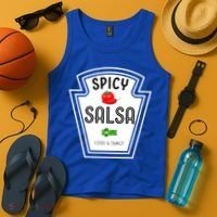 Funny Group Condiment Team Halloween Costume Spicy Salsa Tank Top thumb 4