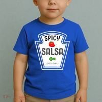 Funny Group Condiment Team Halloween Costume Spicy Salsa Toddler T-Shirt thumb 2