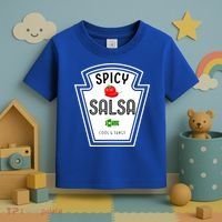 Funny Group Condiment Team Halloween Costume Spicy Salsa Toddler T-Shirt thumb 3