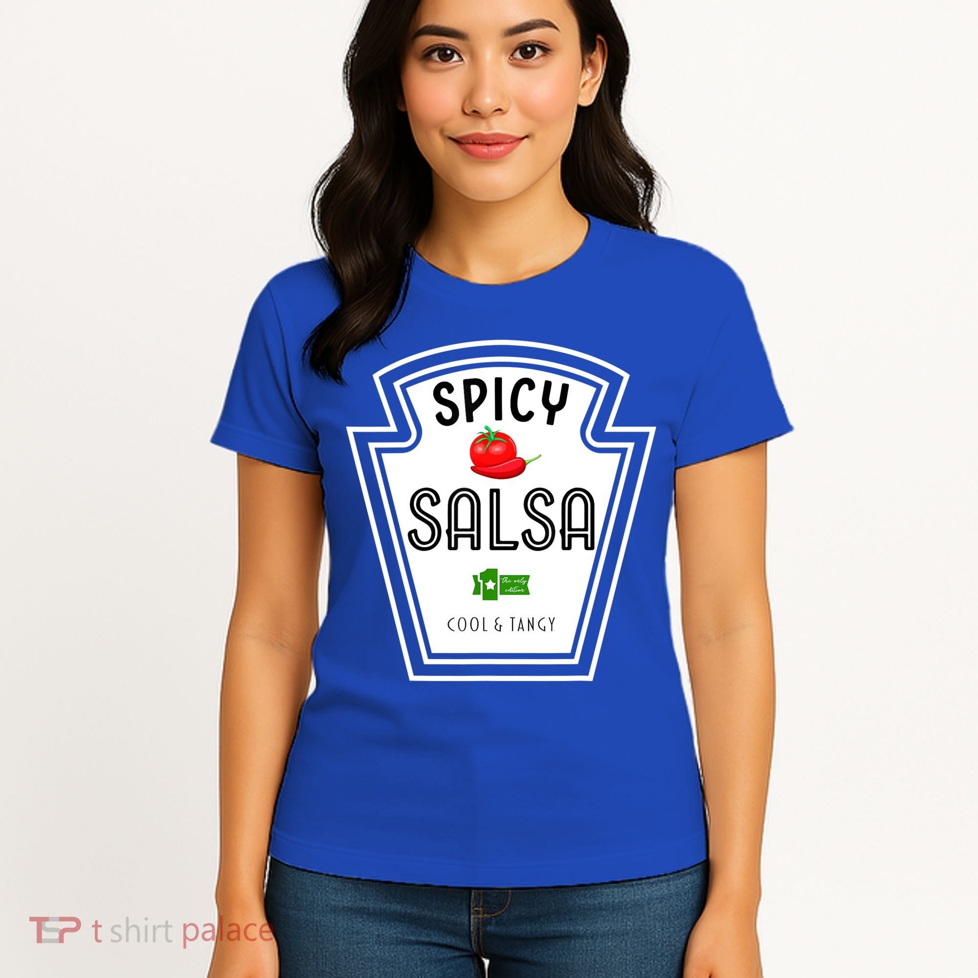 Funny Group Condiment Team Halloween Costume Spicy Salsa Women's T-Shirt