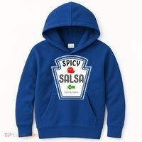 Funny Group Condiment Team Halloween Costume Spicy Salsa Kids Hoodie thumb 0