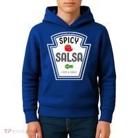 Funny Group Condiment Team Halloween Costume Spicy Salsa Kids Hoodie thumb 4