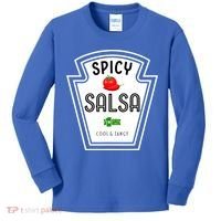 Funny Group Condiment Team Halloween Costume Spicy Salsa Kids Long Sleeve Shirt thumb 0