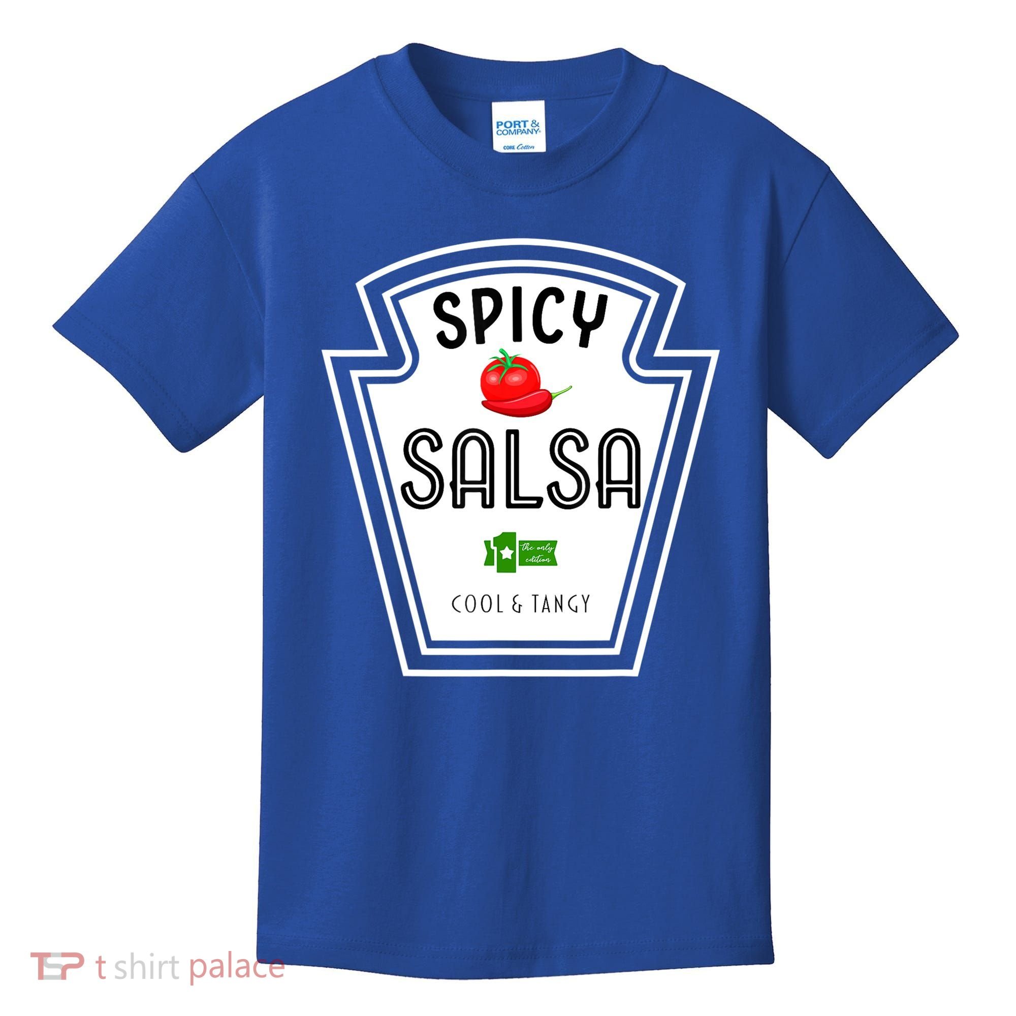 Funny Group Condiment Team Halloween Costume Spicy Salsa Kids T-Shirt