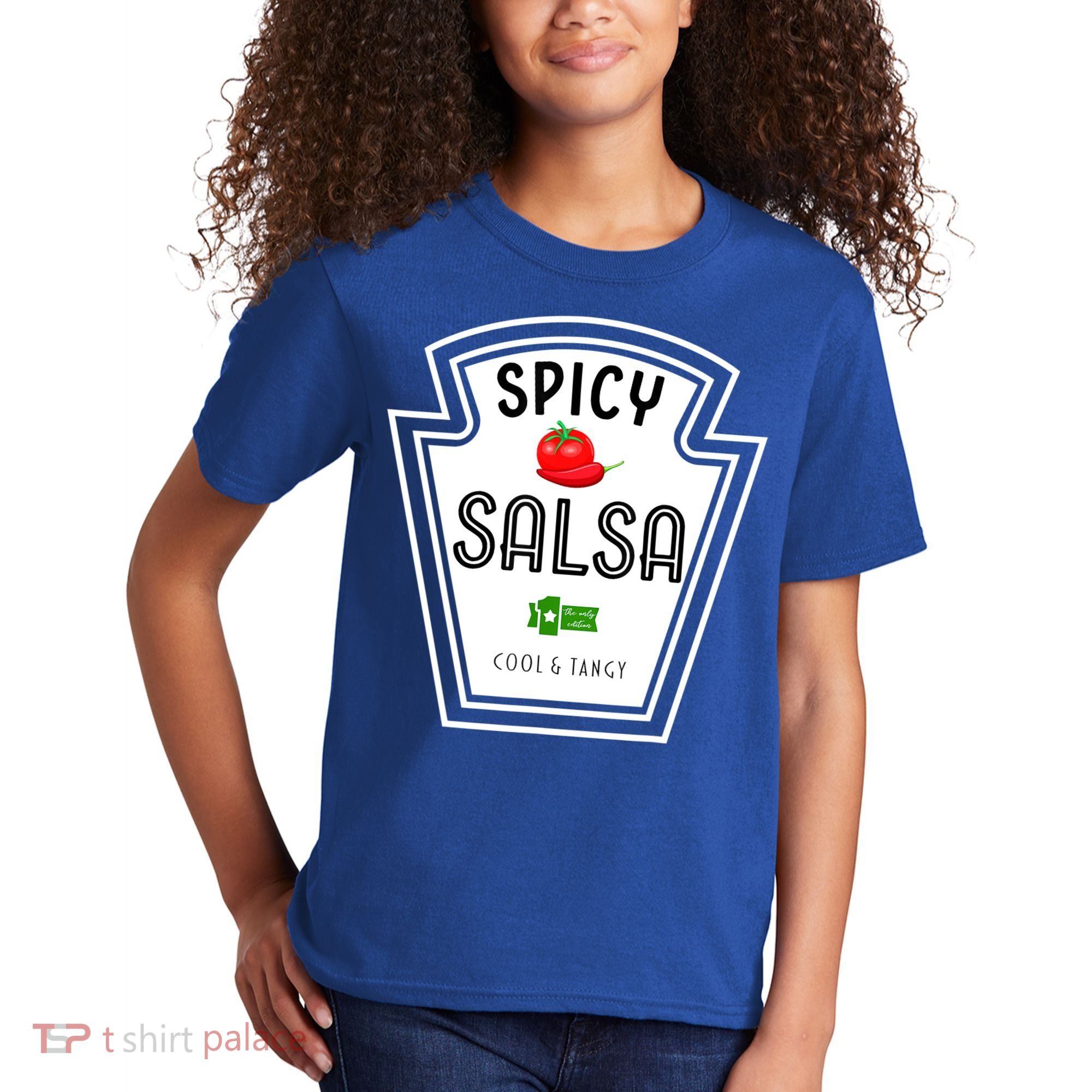 Funny Group Condiment Team Halloween Costume Spicy Salsa Kids T-Shirt
