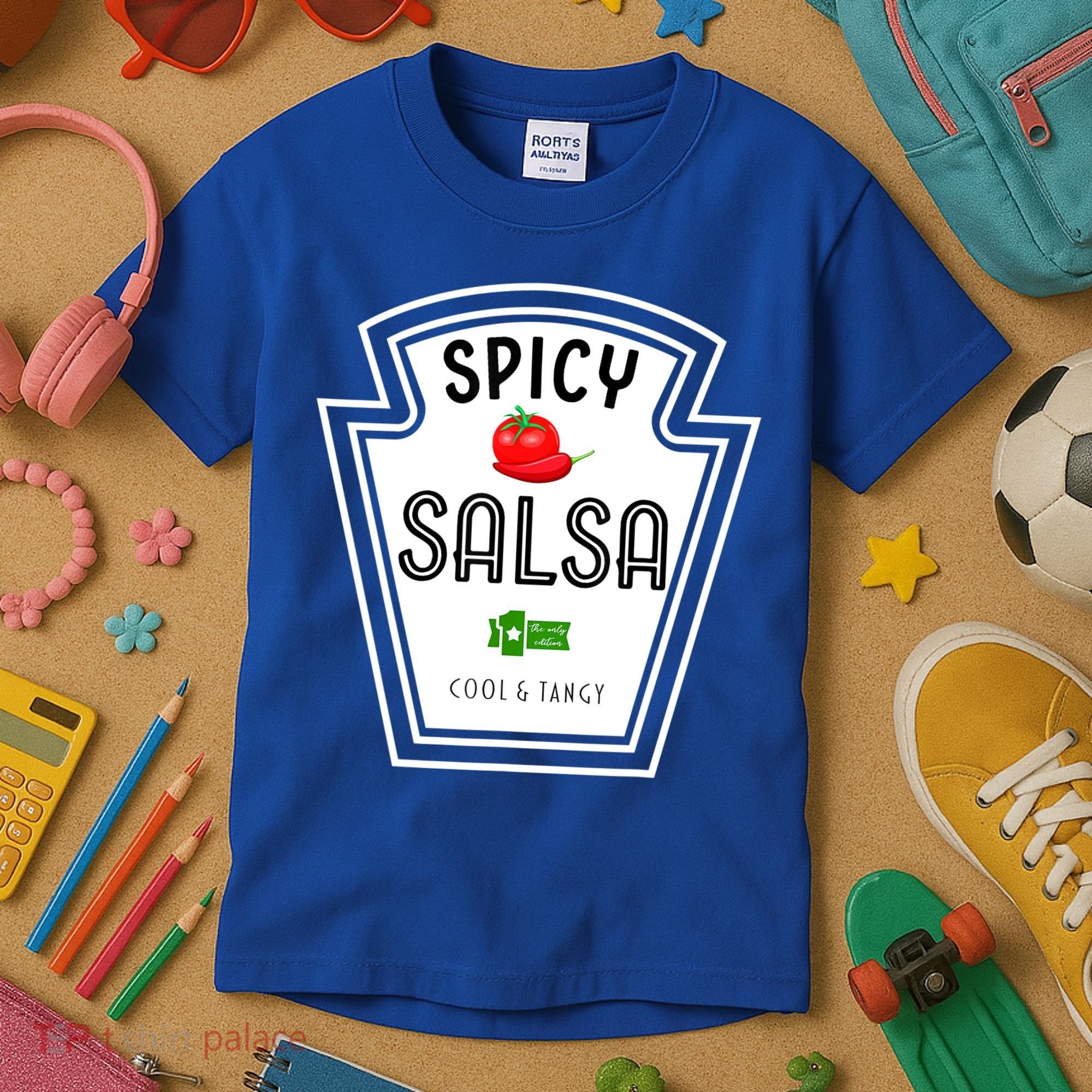 Funny Group Condiment Team Halloween Costume Spicy Salsa Kids T-Shirt