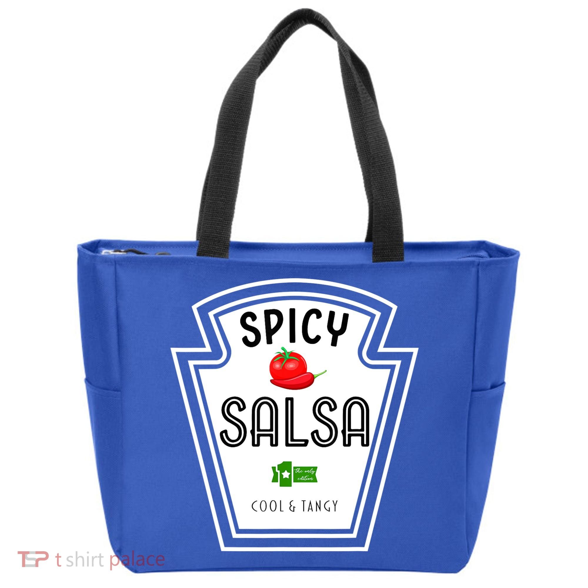 Funny Group Condiment Team Halloween Costume Spicy Salsa Tote Bag