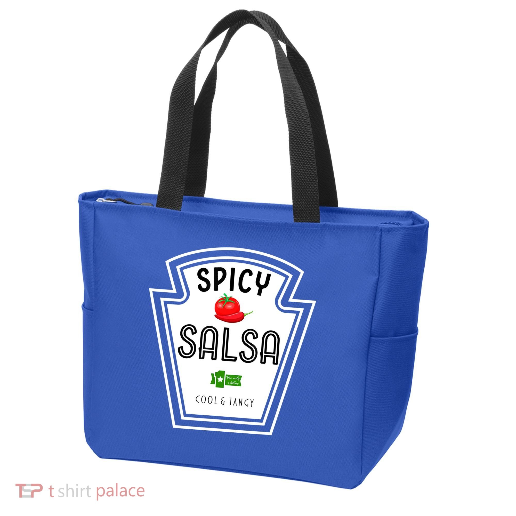 Funny Group Condiment Team Halloween Costume Spicy Salsa Tote Bag