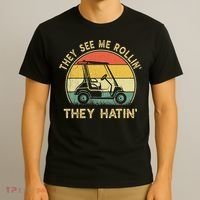 Funny Golf Cart It's a Villages Thing Golf Car Humor T-Shirt thumb 3