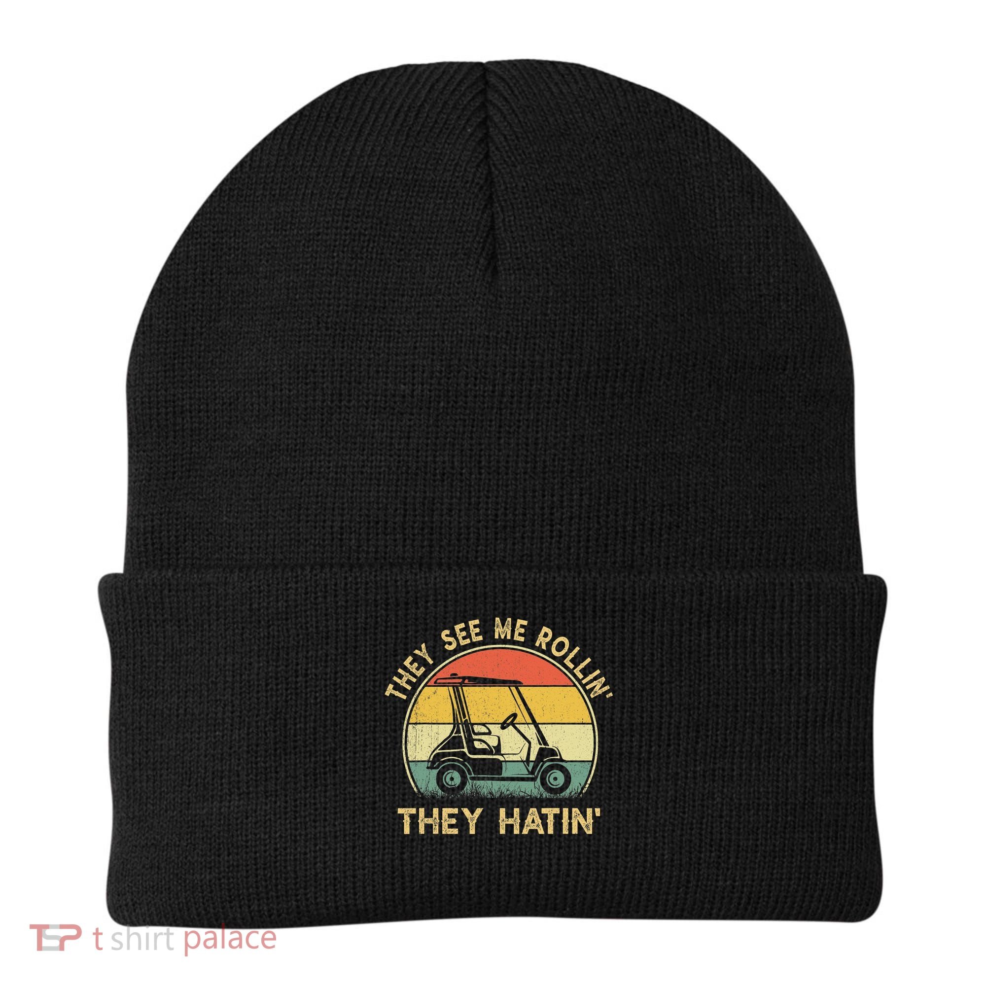Funny Golf Cart It's a Villages Thing Golf Car Humor Beanie